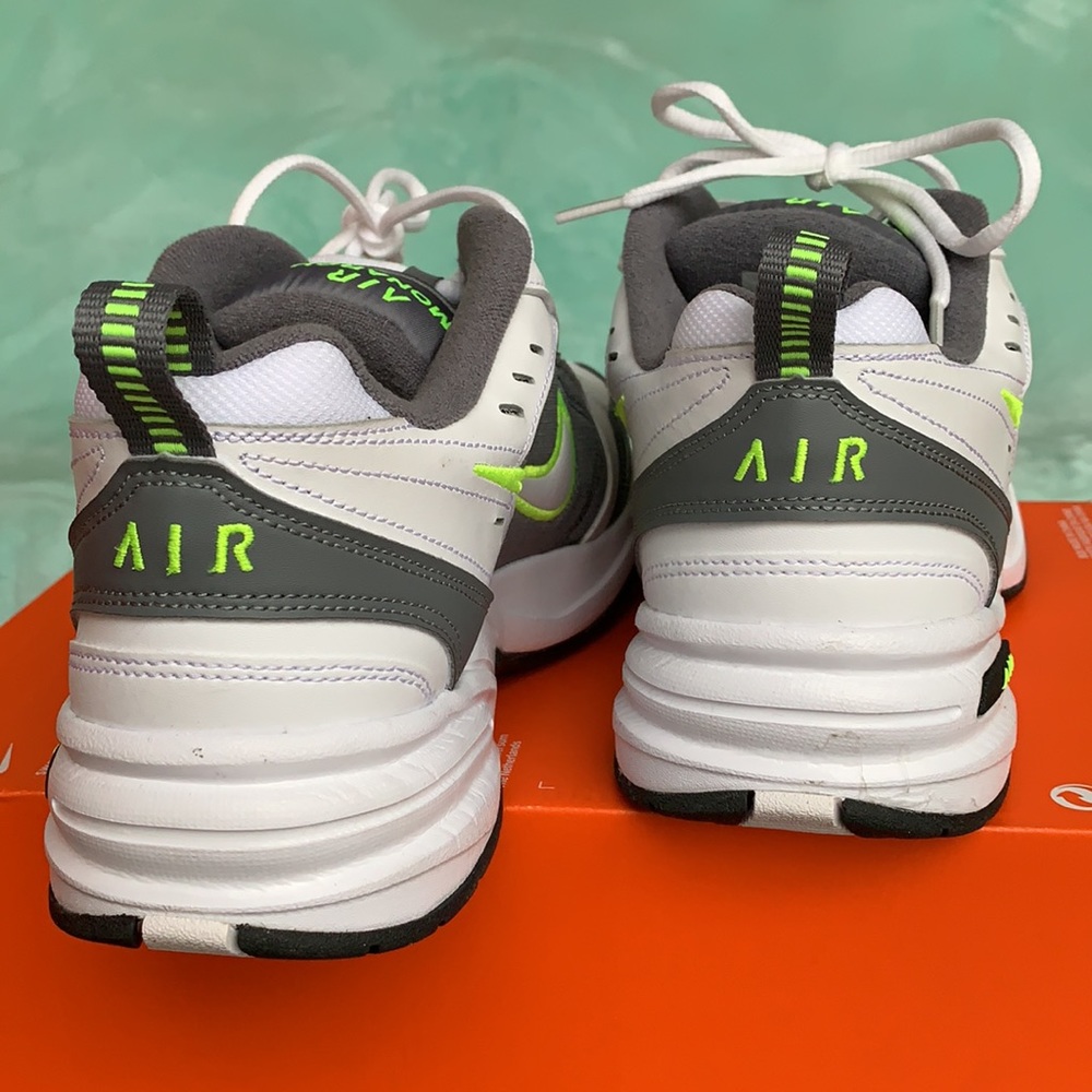 NIKE AIR MONARCH IV WHITE/WHITE-COOL GREY MENS - Picture 13 of 15